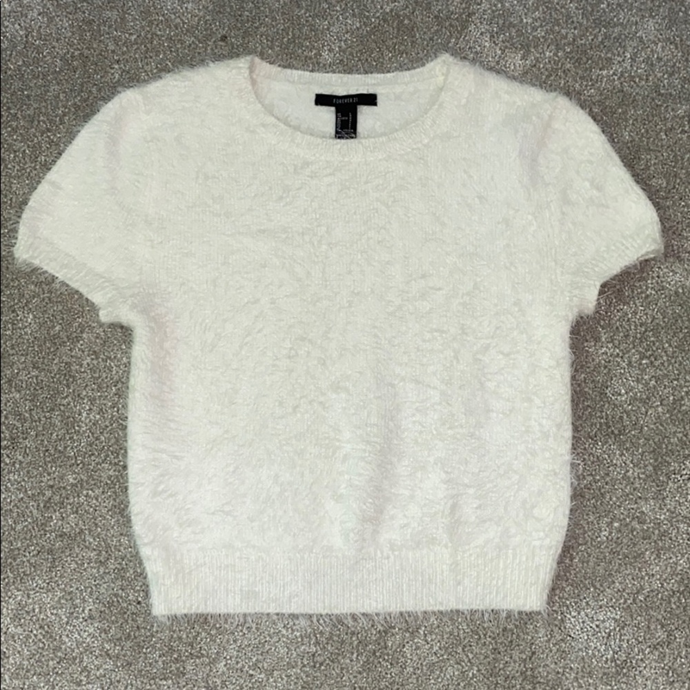 furry cropped t-shirts